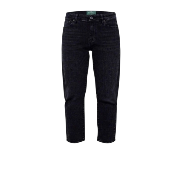 LAUREN Ralph Lauren Mid-Rise Black Ankle Boyfriend Fit Jeans 2P Petite - Picture 2 of 9